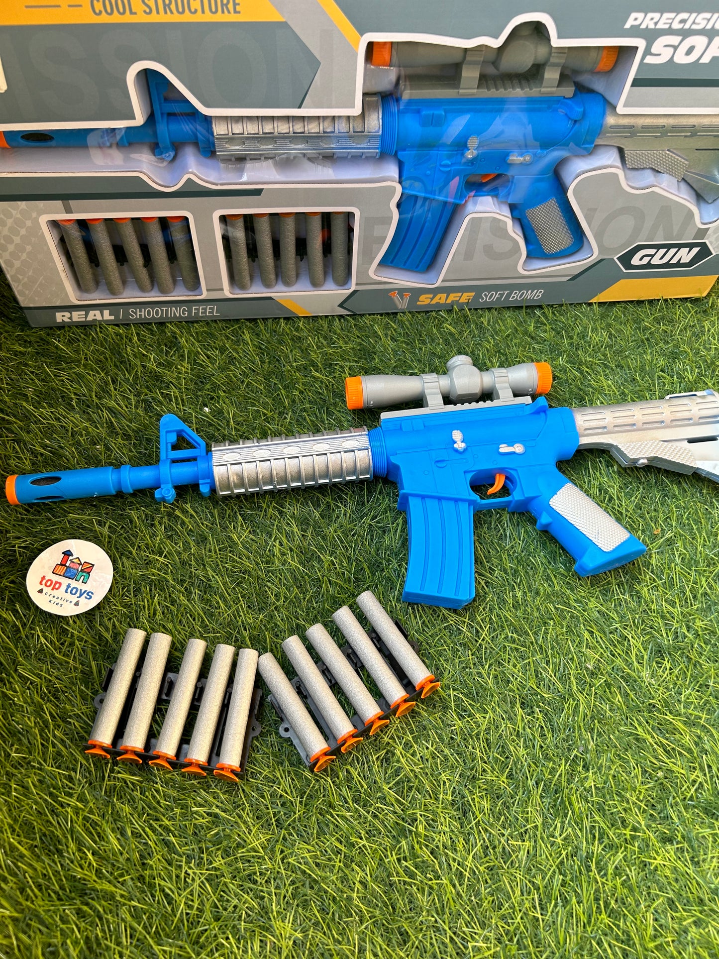 Blue gun