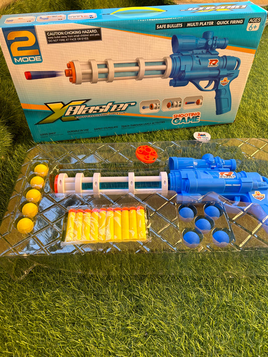 Shooting game blue gun