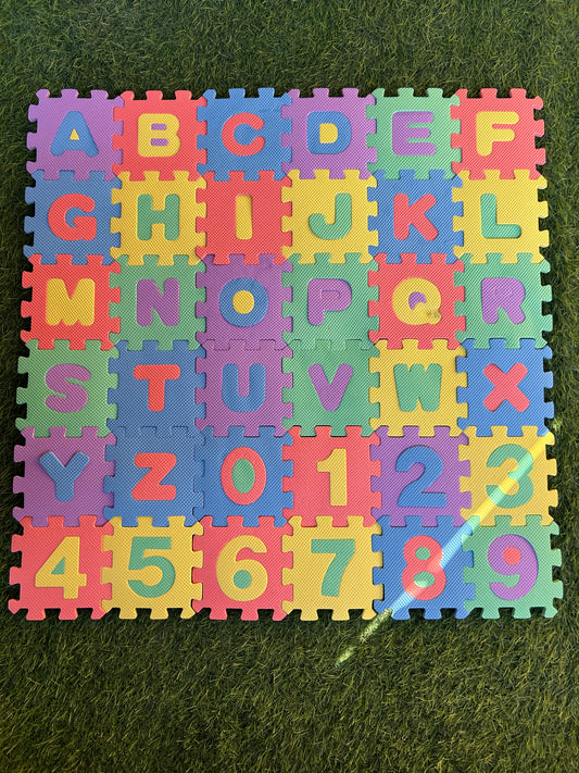 Abc foam pad and puzzle