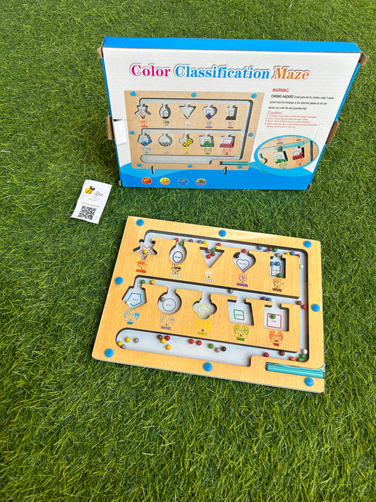 Color classification maze