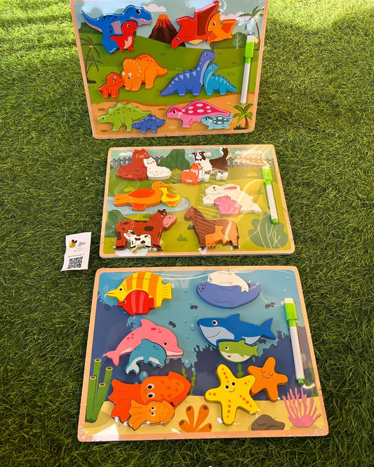 Animals puzzle &board