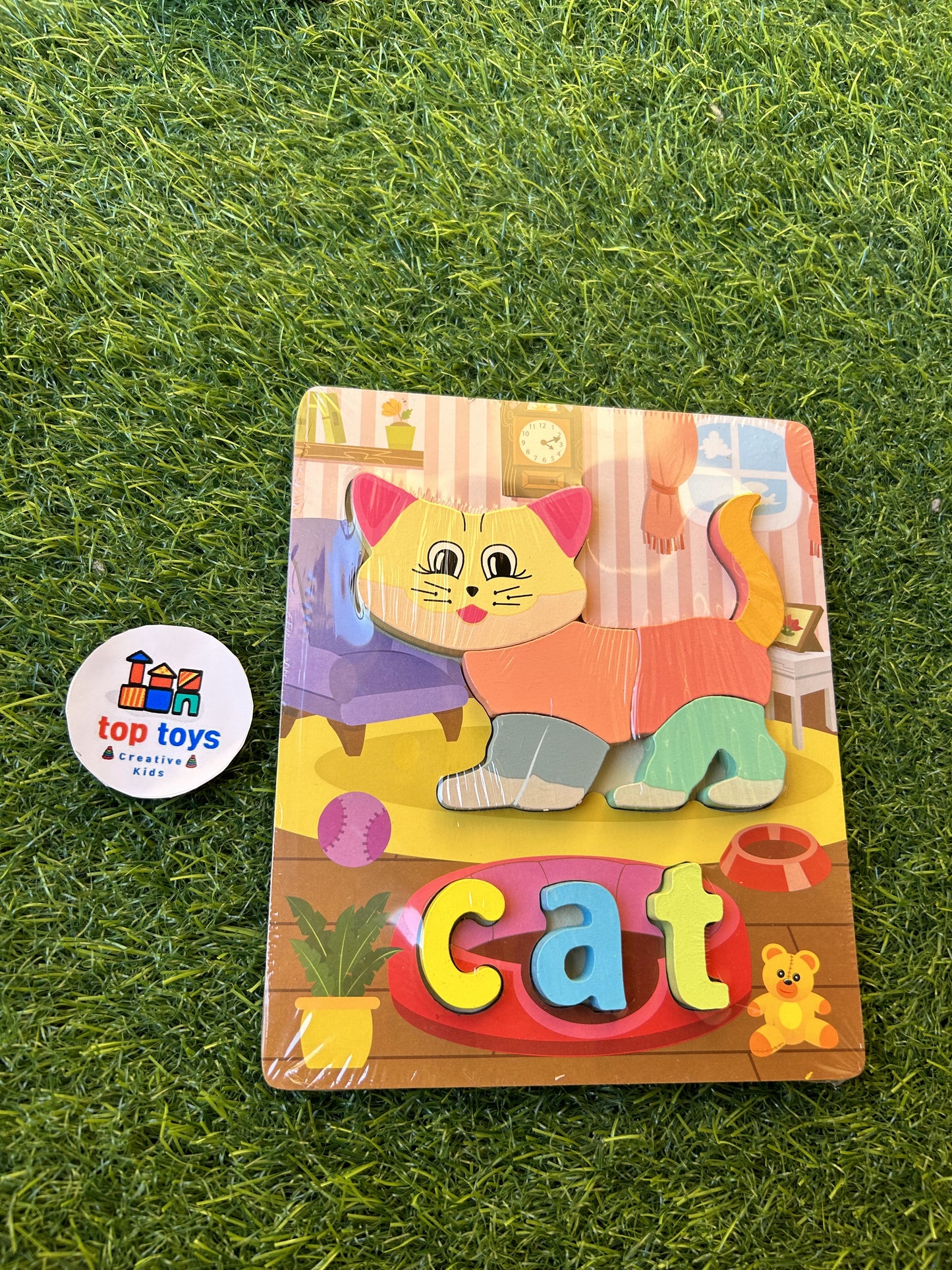 Wooden Puzzle Shapes with Names